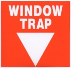 Naklejka na ścianę window trap